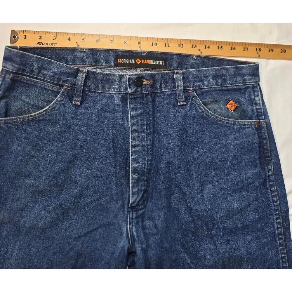 Wrangler Flame Resistant Gold/Leather Tab Size 36 x 32 Jeans - 60